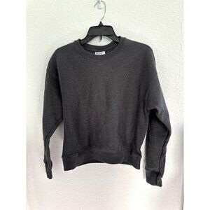 Champion Sweatshirt Women Grey Reverse Weave Pullover Logo Crewneck‎ Preppy. M